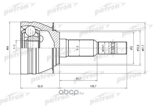 PATRON шрус наружный PCV1311