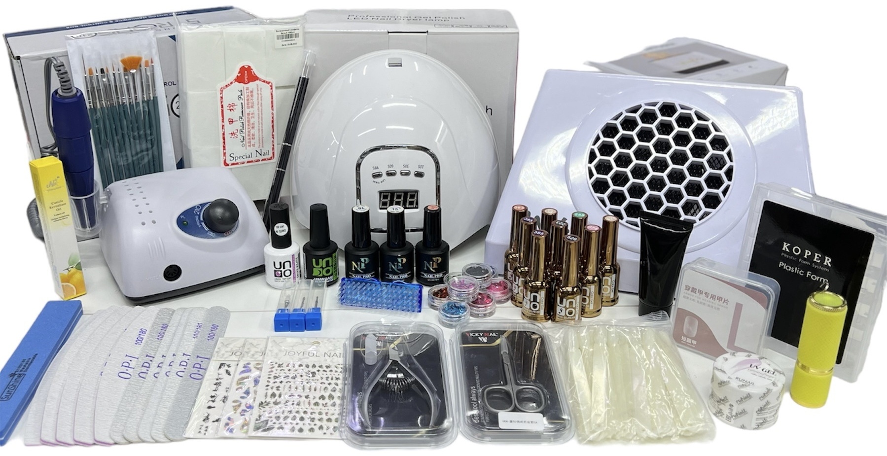 NAIL PRO набор для покрытия гель-лаком 50 шт