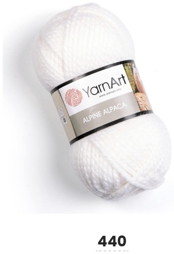 Моток YarnArt 440 белый 120 м 150 г