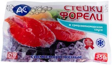 AC стейк форель свежемороженый 350 г