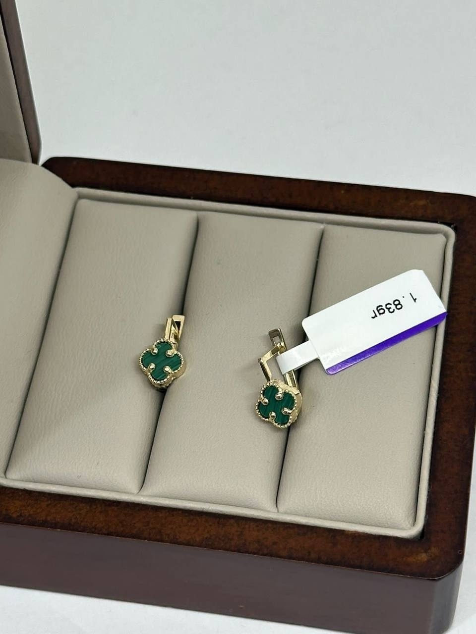 Серьги Exclusive Italy 56799976 вес 1.83 г золото, без вставок