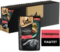 Sheba Sheba паштет говядина 75 г 28 шт