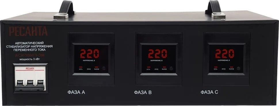 Стабилизатор напряжения Ресанта ACH-3000/3-ЭМ