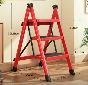 Стремянка антискользящее покрытие, прорезиненные ступеньки, не царапает пол A-3, 240 см
