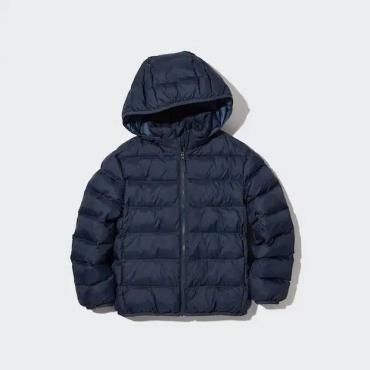 Пуховик Uniqlo синий