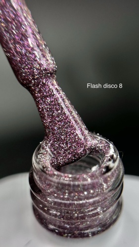 Lion гель-лак Disco Flash 8 камуфлирующее 14 мл