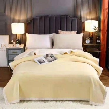 Плед MIDI Comfort Plush 200х220 см, велюр, плюш, бежевый