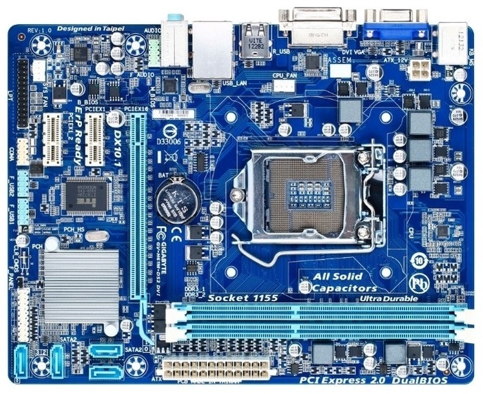 Материнская плата GIGABYTE GA-H61M-DS2 DVI