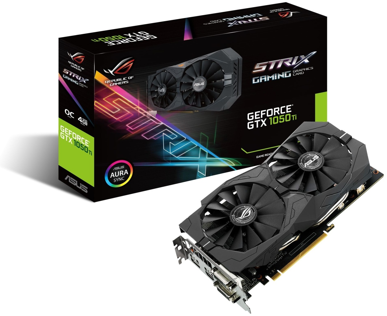 Купить Видеокарта ASUS GeForce GTX 1050 Ti Strix Gaming 4GB в Алматы –  Магазин на Kaspi.kz