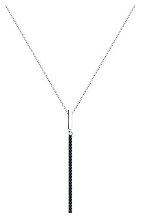Колье Diamant 94-170-01594-1 длина 45 см вес 2.94 г серебро, фианит