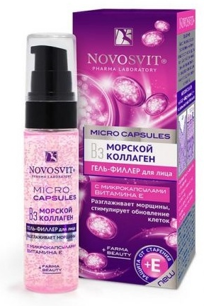 Novosvit филлер Micro Capsules морской коллаген для лица 30 мл