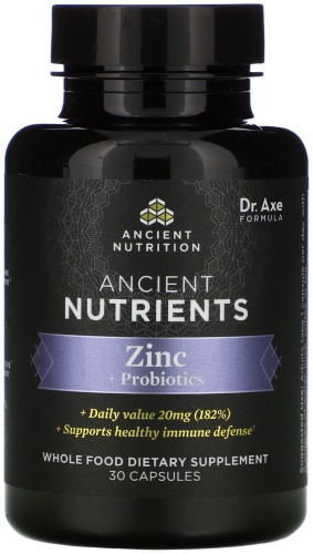 Ancient Nutrition БАД Ancient Nutrients Zinc + Probiotics 30 капсул
