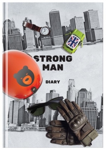 Ежедневник BG Strong Man, A5, 136 листов, мультиколор