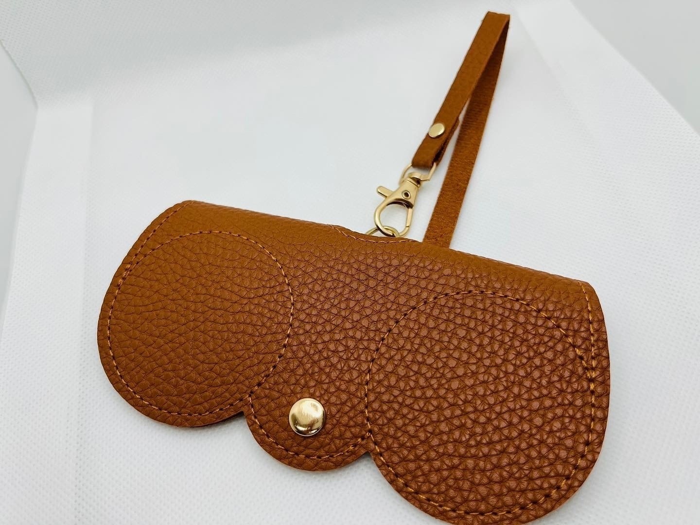 Мягкий футляр искусственная кожа, 10 x 20 см коричневый