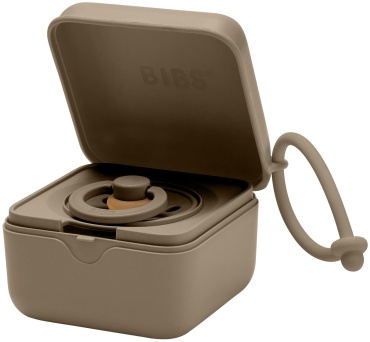 Футляр для пустышек BIBS Pacifier Box Dark Oak, 1 шт, мультиколор