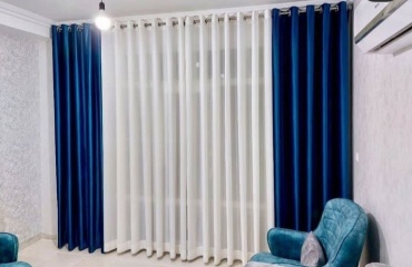 Комплект A Lab on Fire 400x260 см 2 шт, бархат, синий