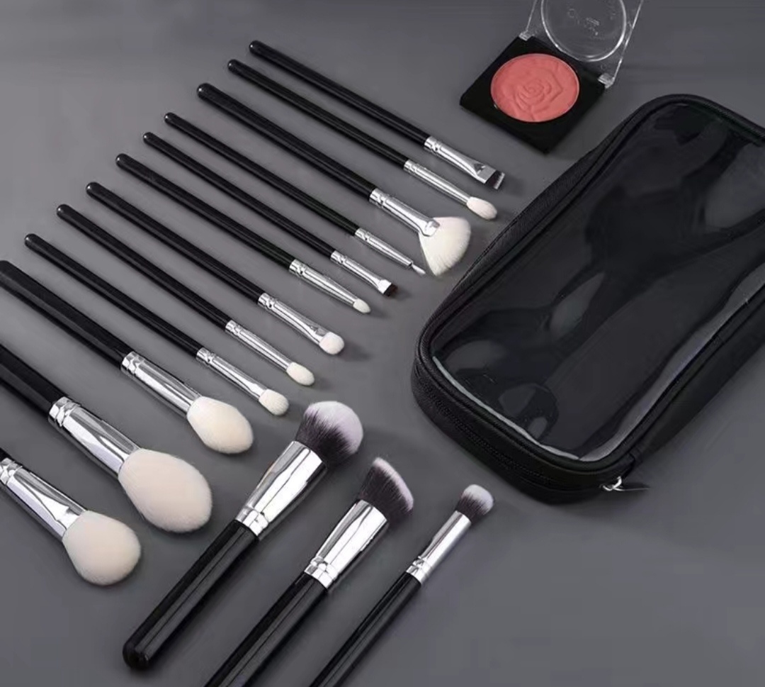 123MakeUp Кисти для макияжа 15шт черный 15