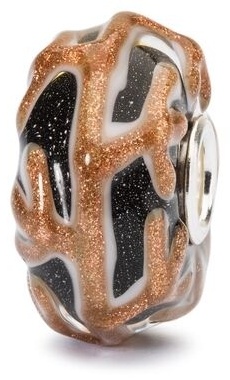 Шарм Trollbeads TGLBE-20096 Золотые Ветви вес 1.95 г серебро, стекло