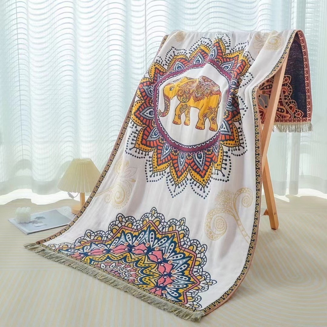 Полотенце 160x80 см, муслин, 1 шт,