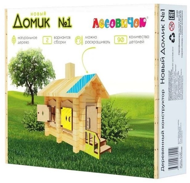 Купить Конструктор Лесовичок Новый Домик les 027, деталей 90 шт ...