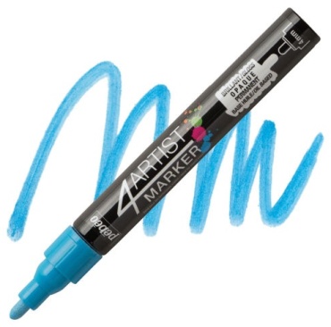Маркер PEBEO 4Artist Marker/580133, 1 шт, 4 мм, Голубой