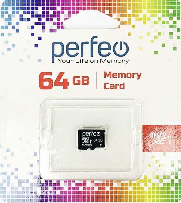 Карта памяти Perfeo PF64GMCSX10U1 64 Гб