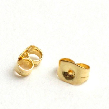 Пусеты Lady accessories медицинское золото, без вставок
