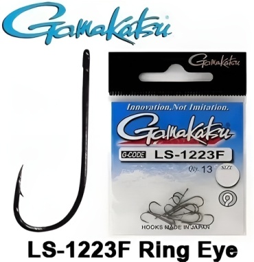 Крючок для рыбалки Gamakatsu LS-1223F Ring Eye Series №6 одинарный серебристый 10 шт