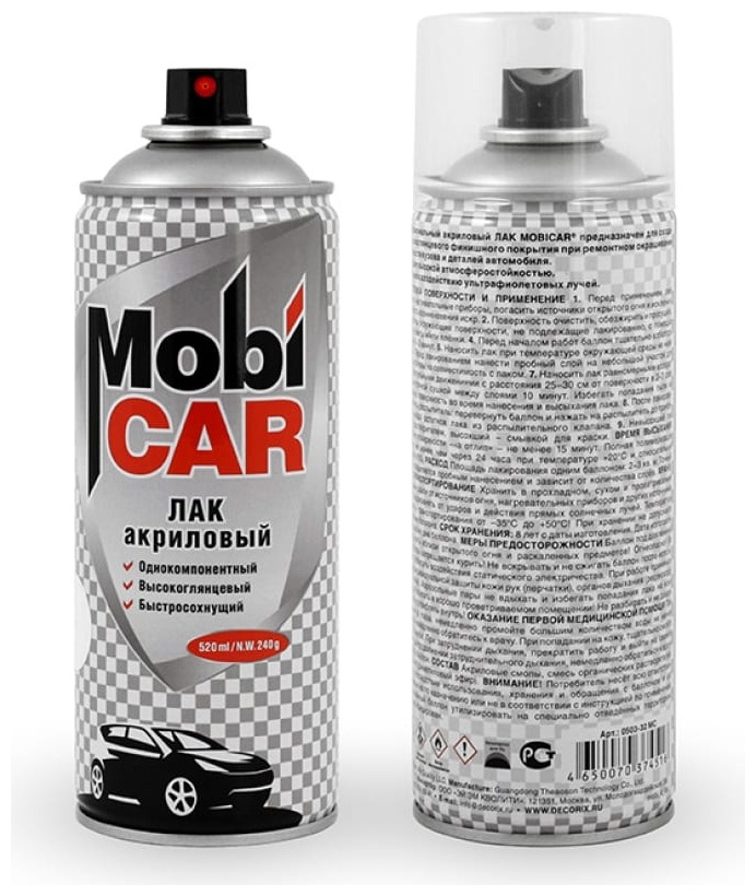 MobiCAR лак 0503-32 MC акриловый 520 мл