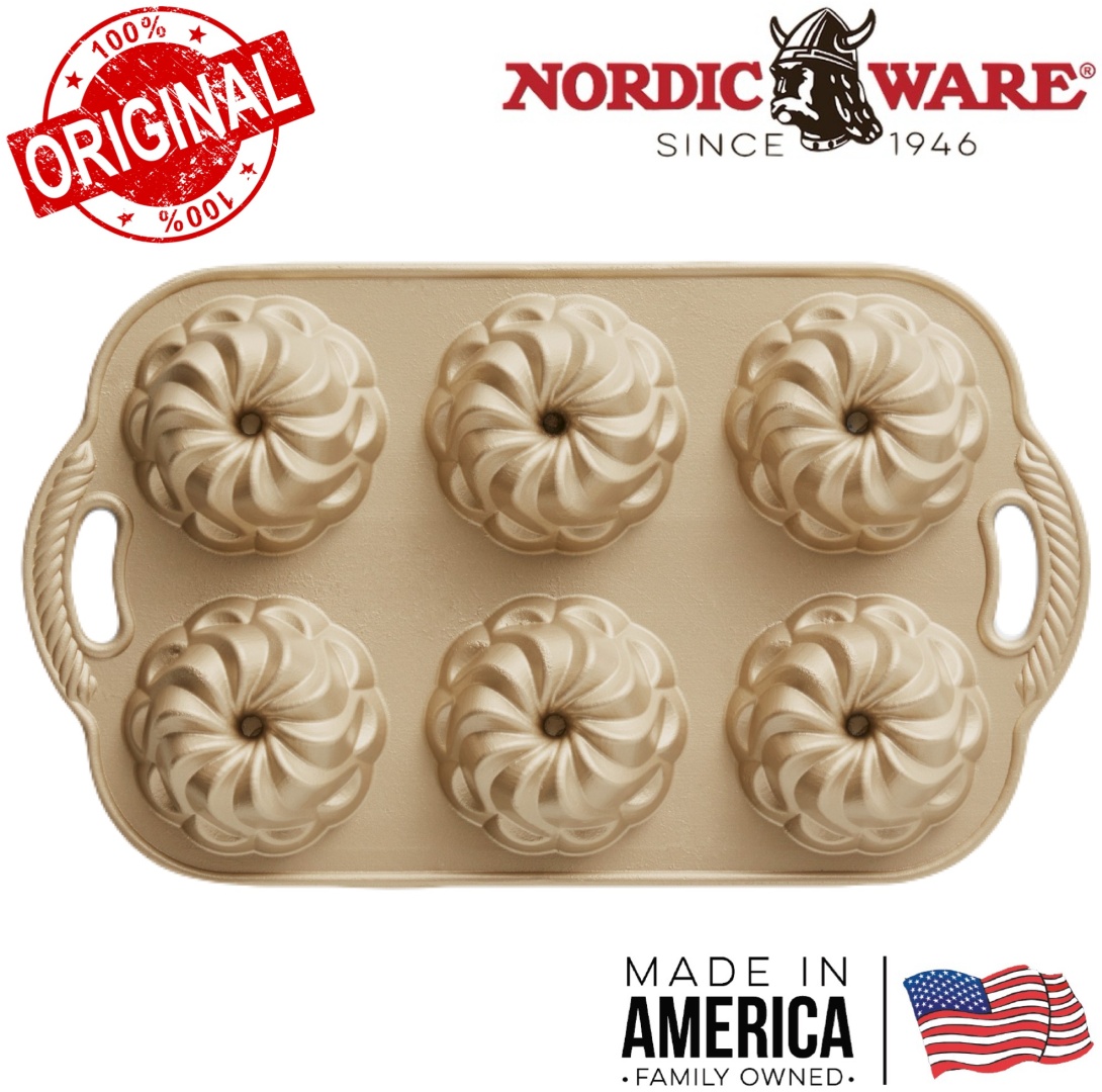 NORDIC WARE USA форма Pirouette Bundtlette, металл