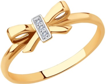 LUXOR JEWELRY LUXOR 018809_15.5_1.36 размер 15.5 вес 1.36 г золото, фианит