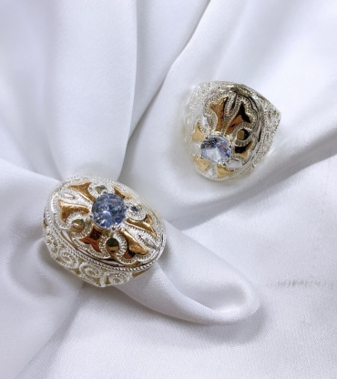 Кольцо Fallon jewellery размер 18 бижутерный сплав, агат