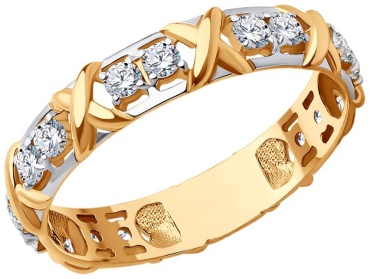 LUXOR JEWELRY 019252_18_2.25 размер 18 вес 2.25 г золото, фианит
