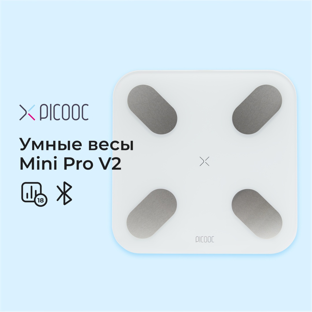 Напольные весы Picooc электронные Mini Pro V2 версия 2.0 до 150 кг