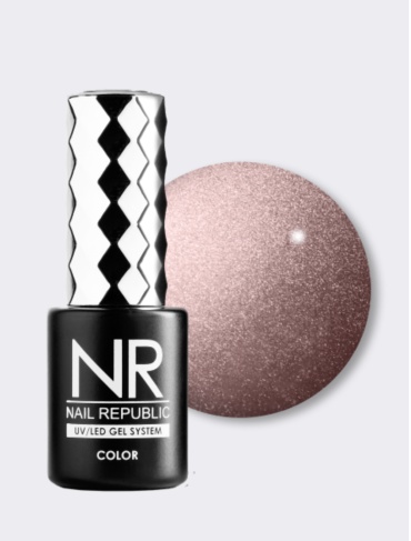 Nail Republic гель-лак 121 Розово-Бежевый камуфлирующее 10 мл