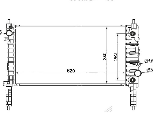 SAT радиатор основной CV0011-2