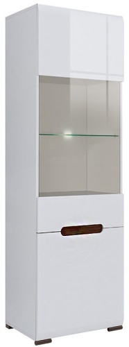 Распашной шкаф BRW Брест Ацтека REG1W1D/21/6, 60x210х41 см, белый