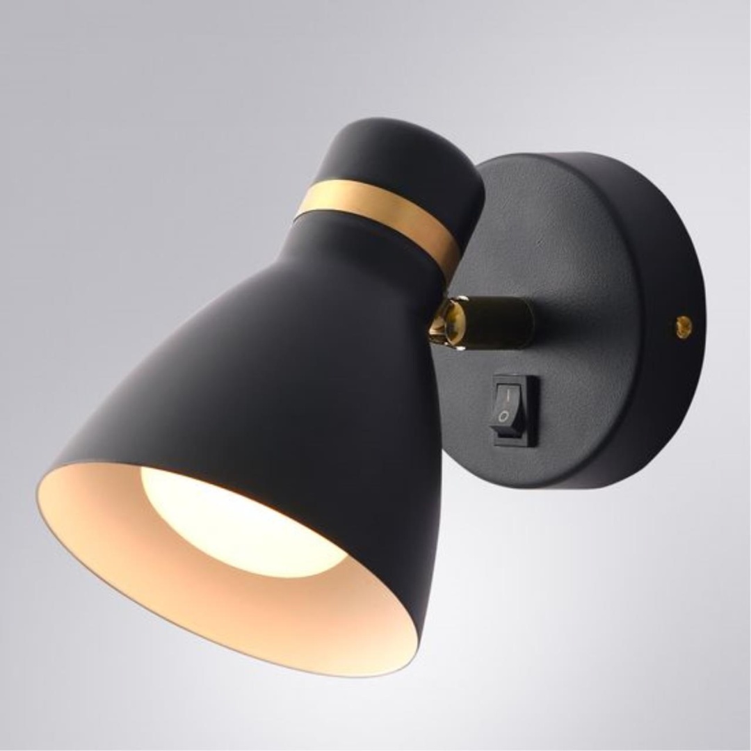 Бра настенный Arte Lamp E27, черный