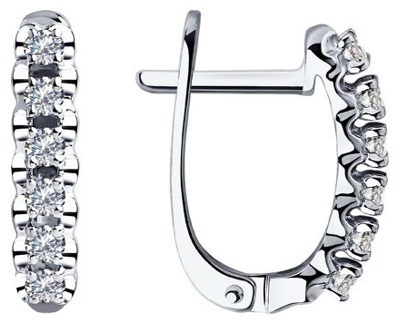 Серьги SOKOLOV EAR-SO-585-550238 вес 2.14 г золото, бриллиант
