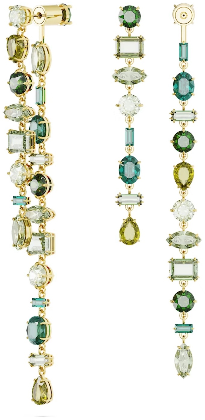 Серьги Swarovski ювелирный сплав, кристаллы Swarovski