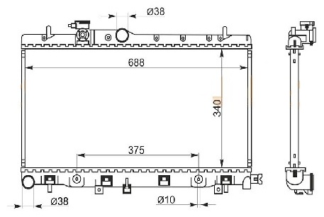 SAT радиатор основной SB0005-T