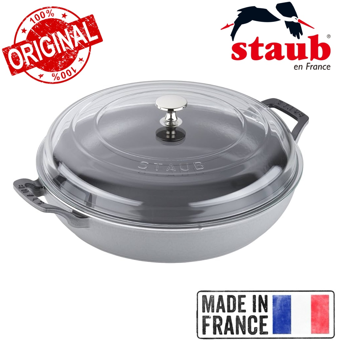 Сотейник 3.4 л, Staub France Graphite Grey чугун