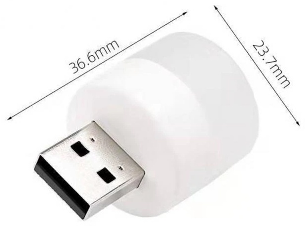 Декоративный светильник в USB разъем 589028, белый