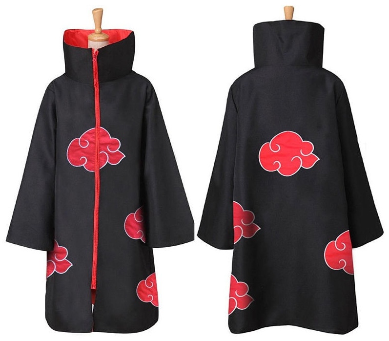 Костюм Костюм Плащ Акацуки Naruto черный, красный