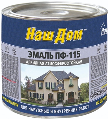Наш Дом эмаль глянцевая ПФ-115 2.4 кг, тон бежевый