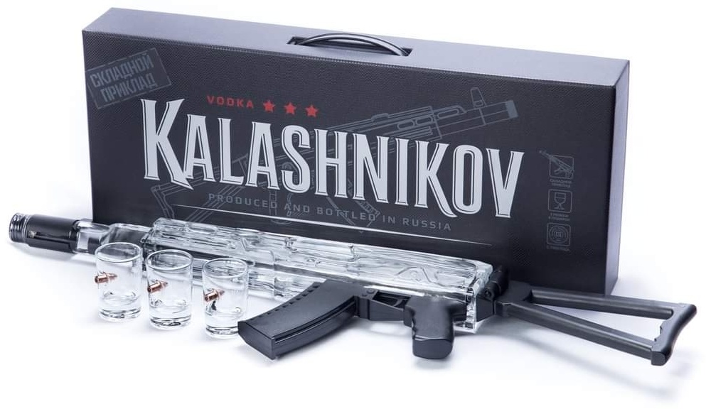 KALASHNIKOV VODKA AK-47ボトルセット 空瓶 現在非売品 【公式通販】