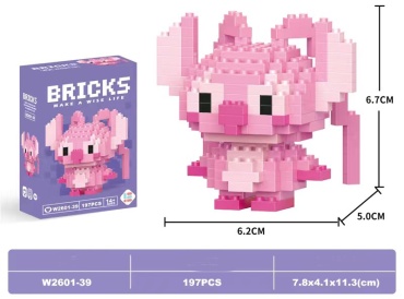 Конструктор Bricks New Девочка Стич, деталей 197 шт