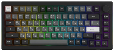 Akko 5075B Plus Black&Silver, V3 Cream Yellow черный