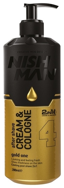 NISHMAN Cream&Cologne - 4 Gold One крем после бритья 200 мл