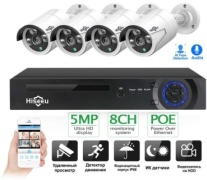 Hiseeu комплект видеонаблюдения POEKIT-4HB615, 5 расширение 3840x2160